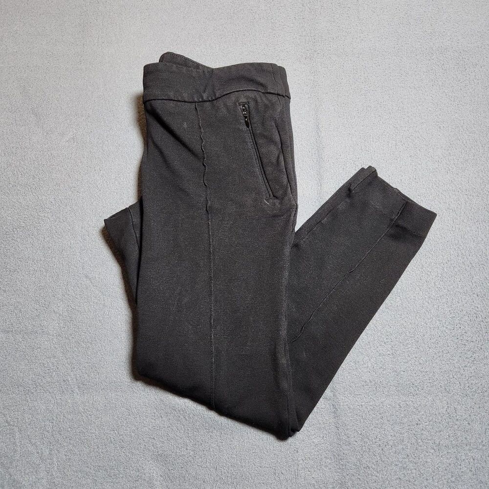 Ann Taylor LOFT Pants Women 6P Black Low Rise Pintucked Skinny Ankle